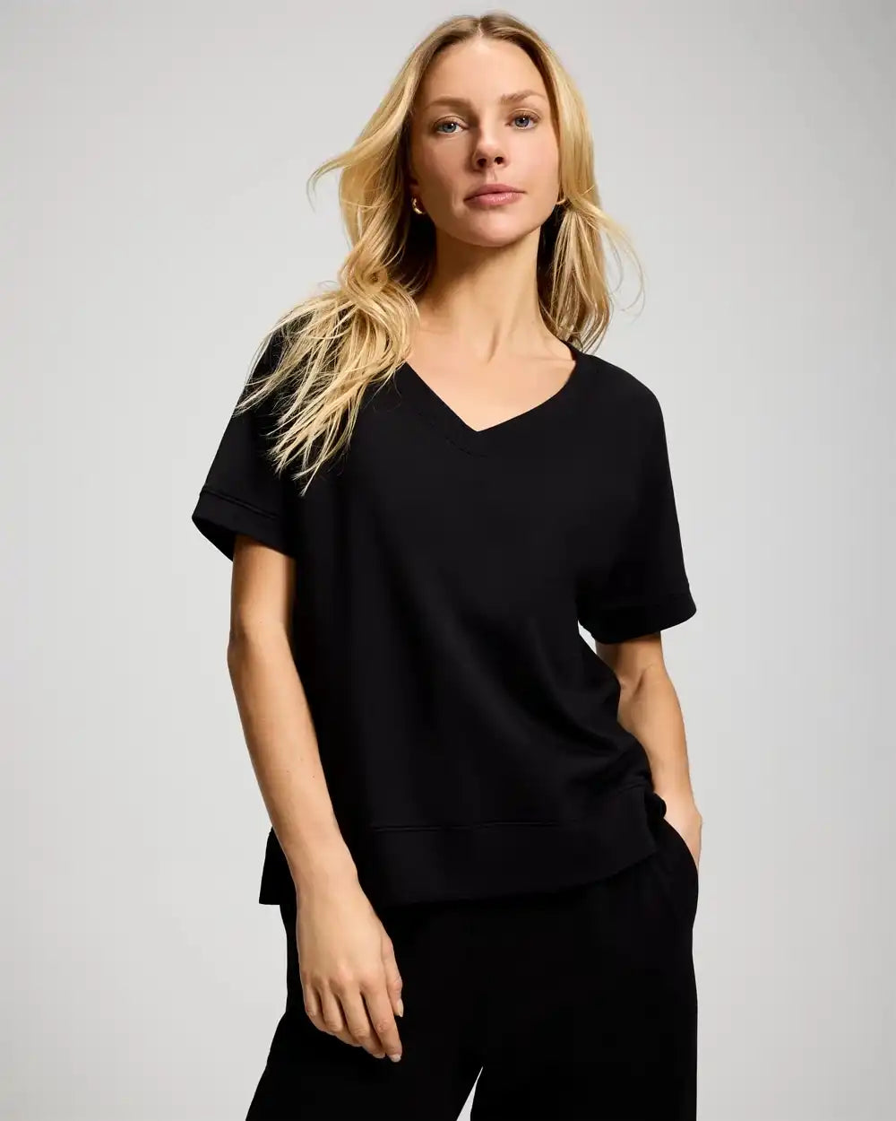 Essential Terry Short Sleeve Raglan Top
