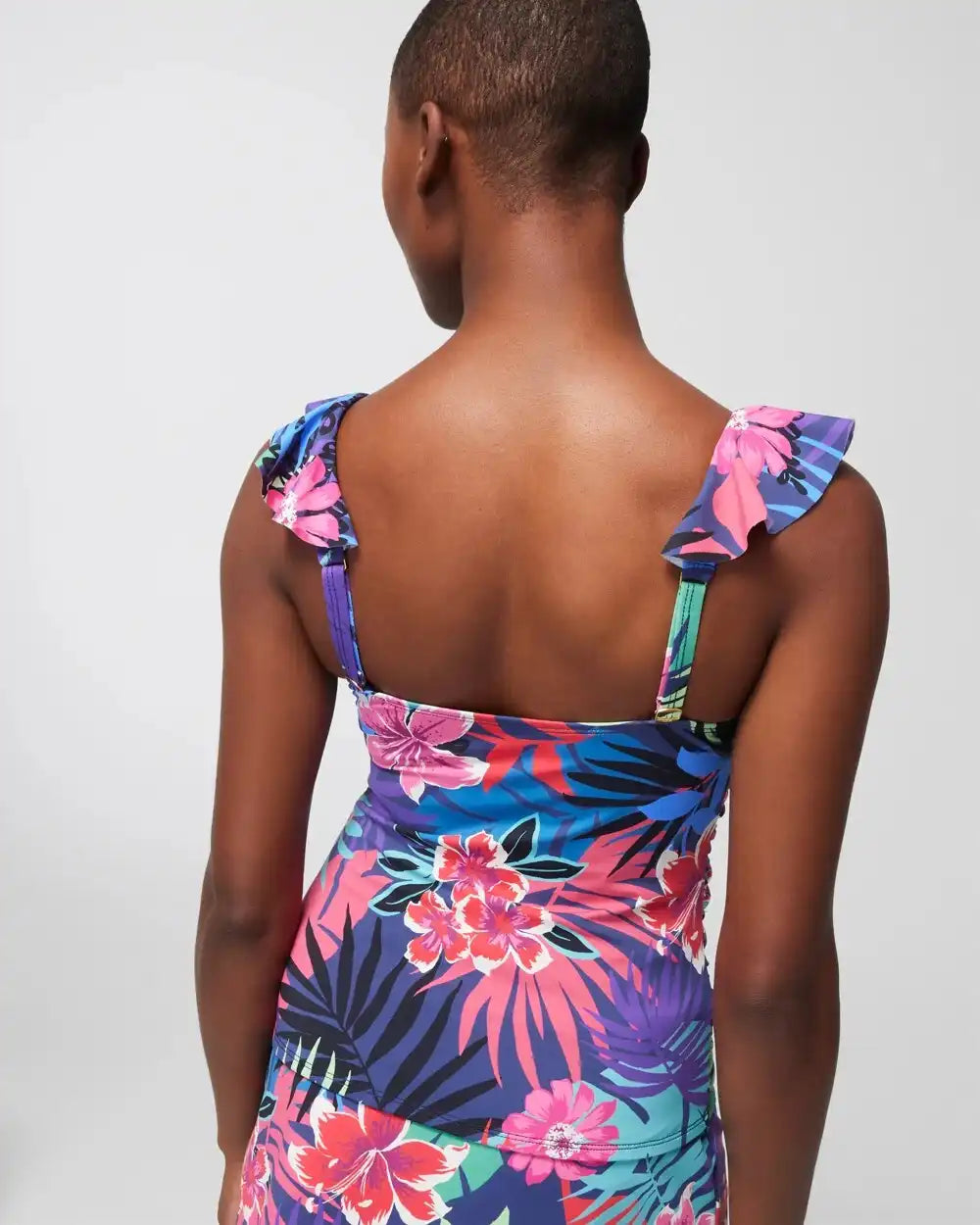 Bleu Rod Hawaiian Punch Ruffle Tankini