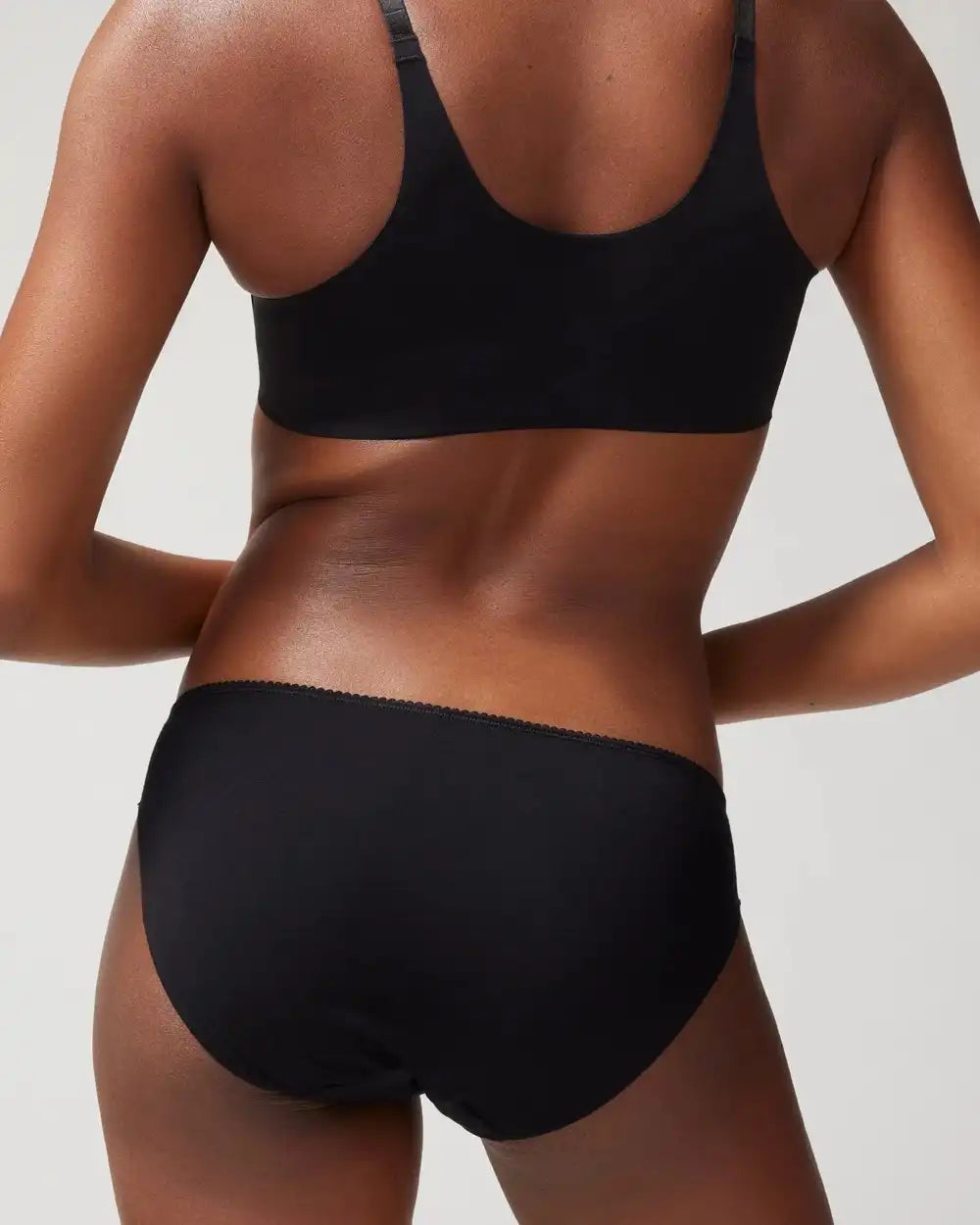 Cotton Blend Bikini Panty with Lace