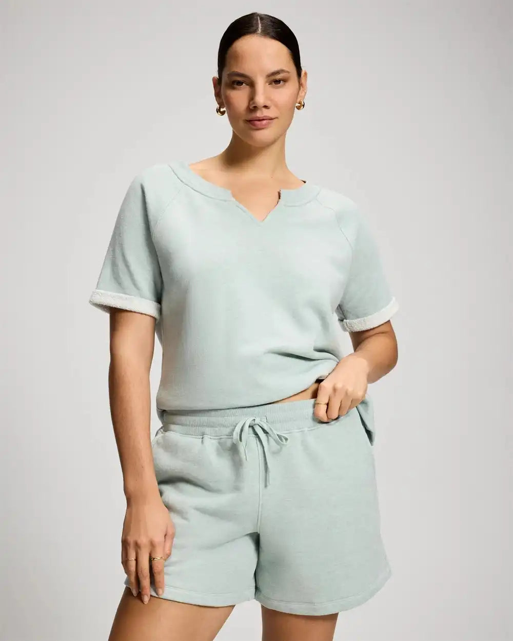 Cotton Terry Relaxed Shorts
