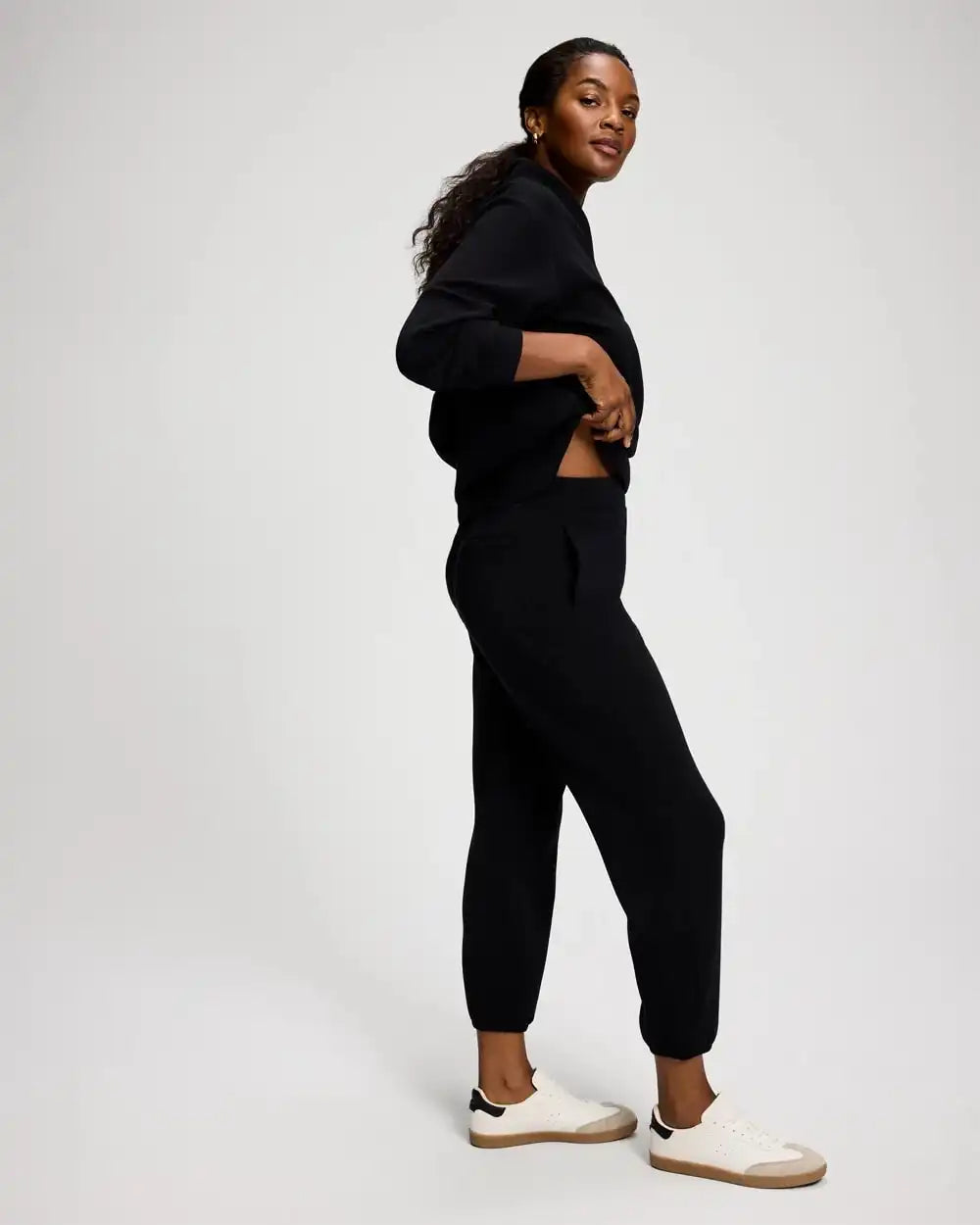 Modern Modal Mixed Rib Jogger Pants