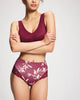 LUXURIOUS LEAVES M PLUM