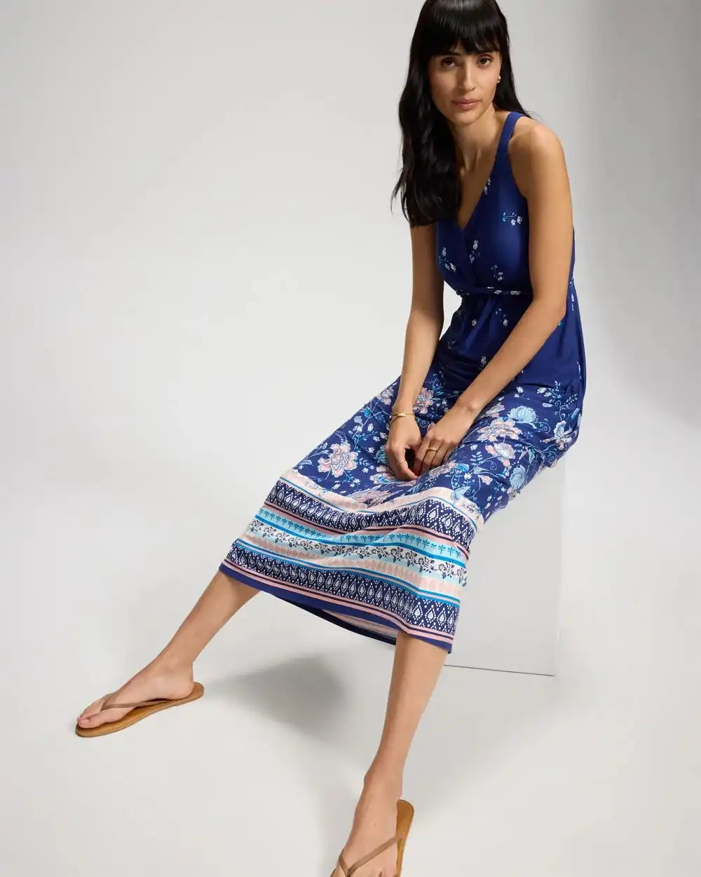 Twist-Front Maxi Bra Dress