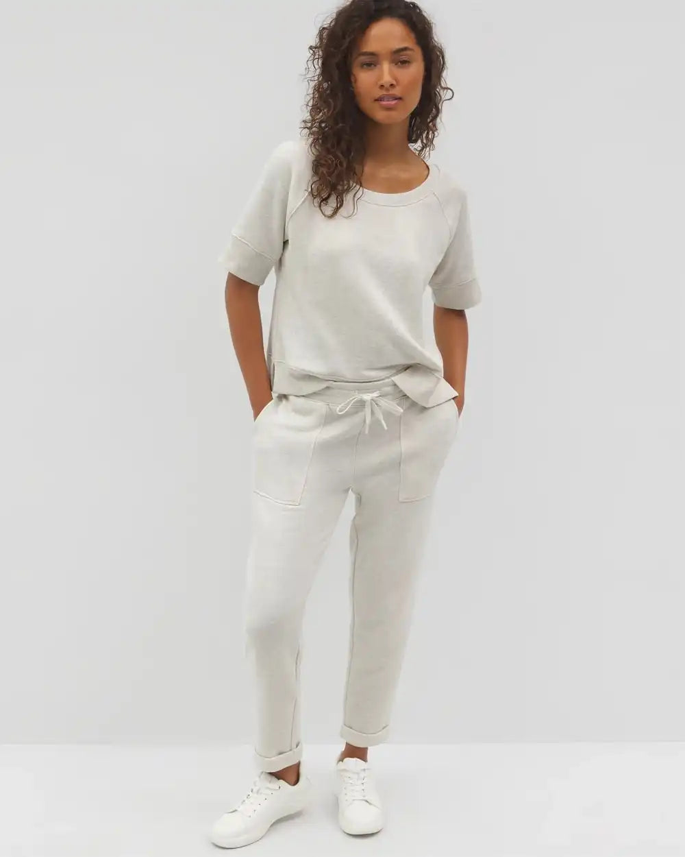 Cotton Terry Dolman Top