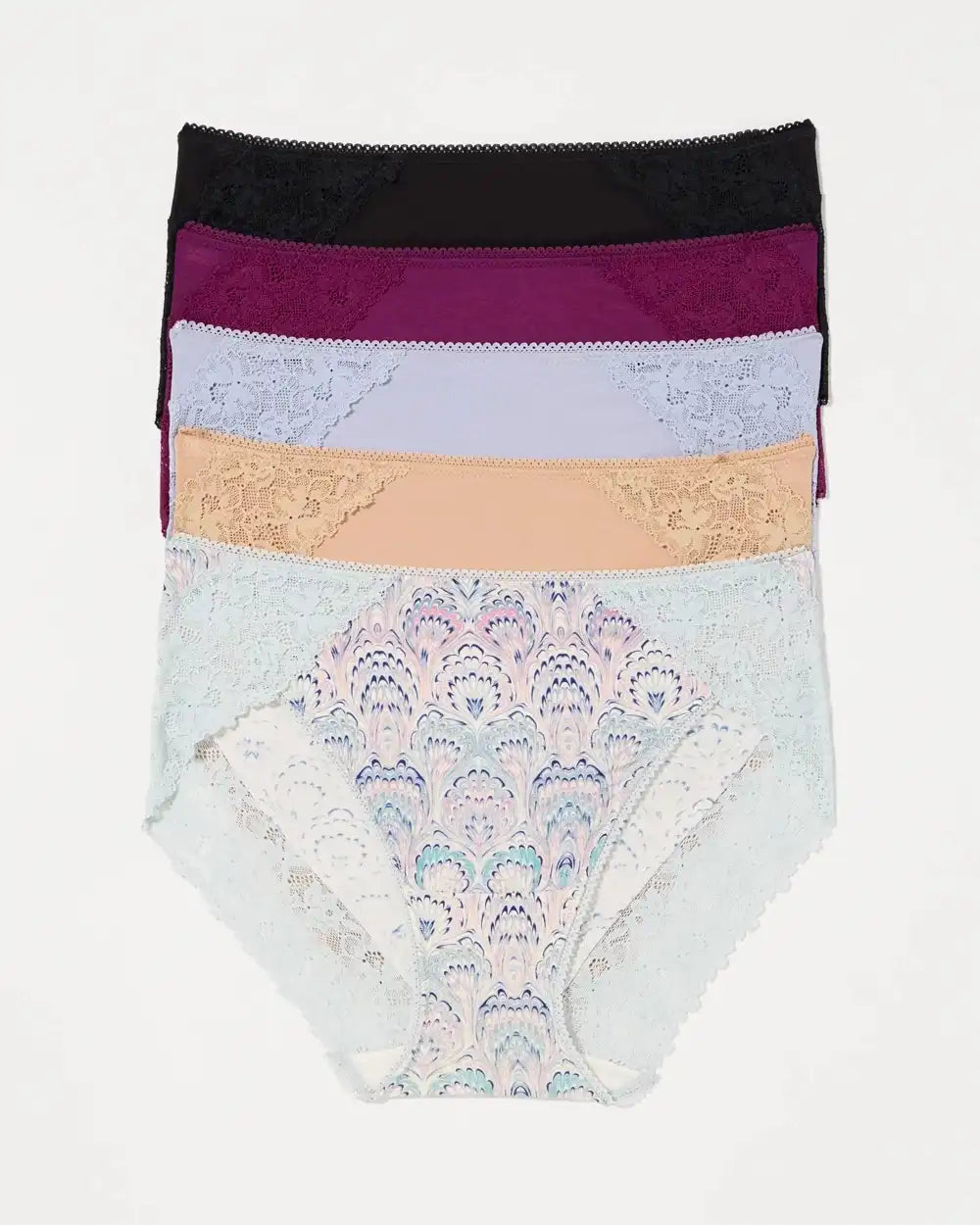 High-Leg with Perfect Lace Panty 5-Pack