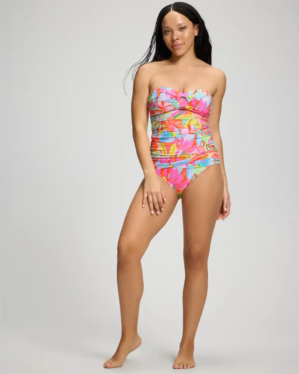 Bellissimo Botanica Draped Tankini Swim Top