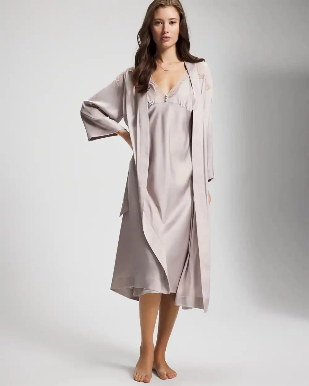 Lace Long Robe
