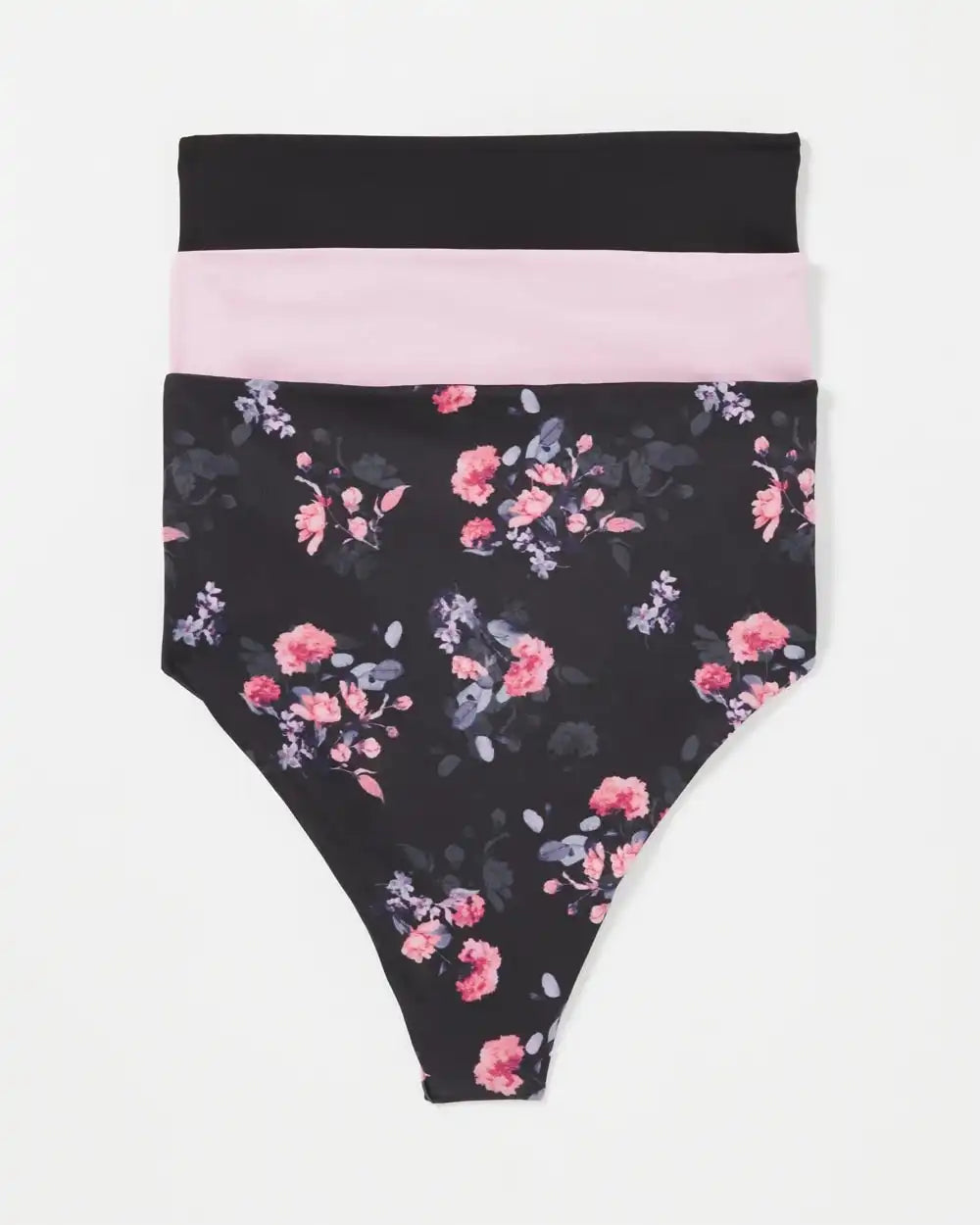 High-Waist Thong Panty 3 Pack
