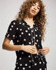 WHIMSY DOT BLACK/PORC