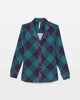 BUNDLE UP PLAID BIAS TEAL