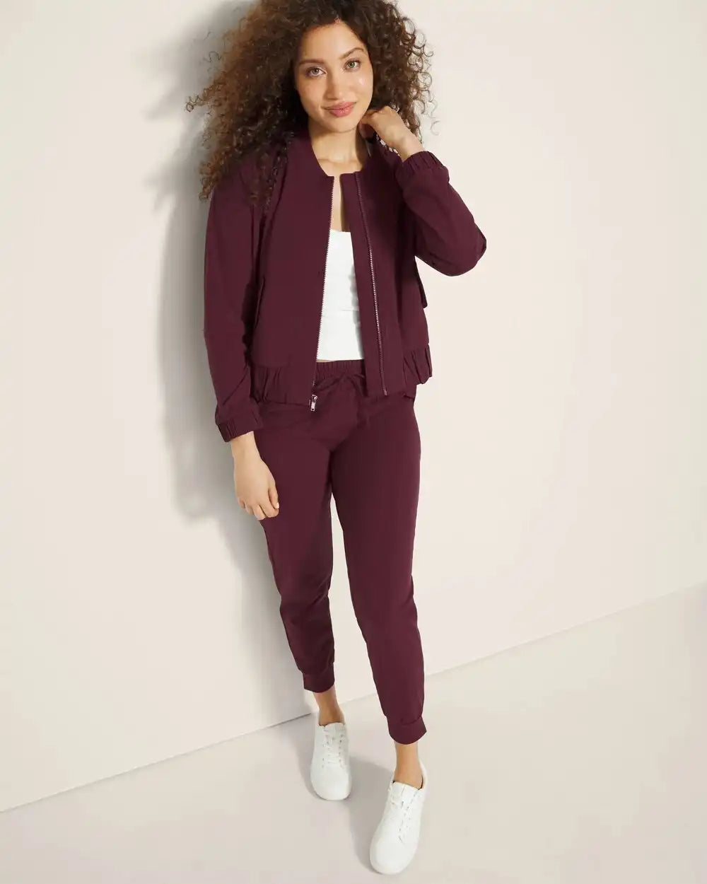 Cropped Bomber Jacket