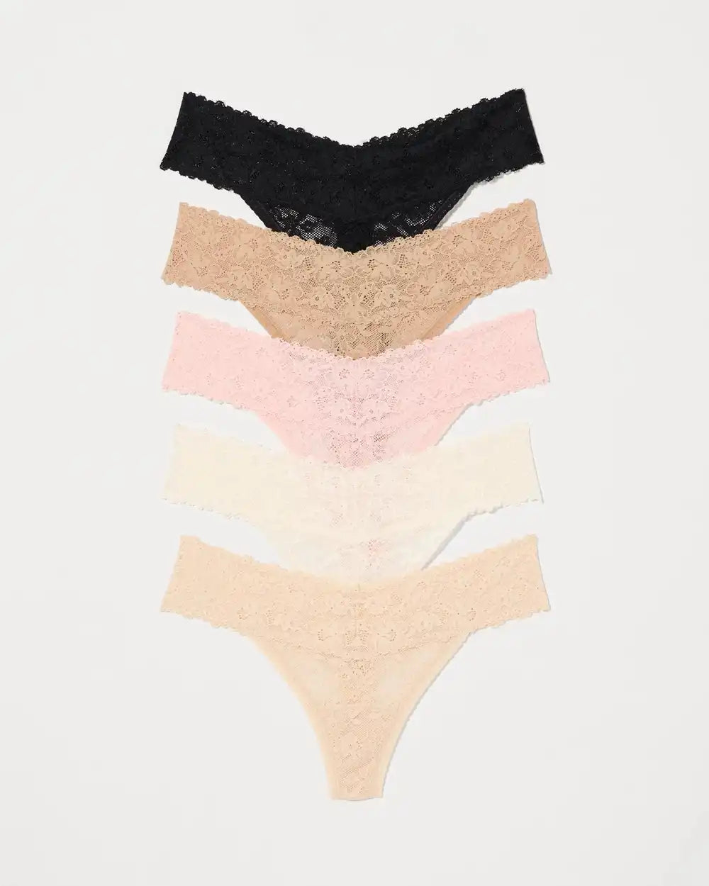 Perfect Lace Thong Panty 5-Pack