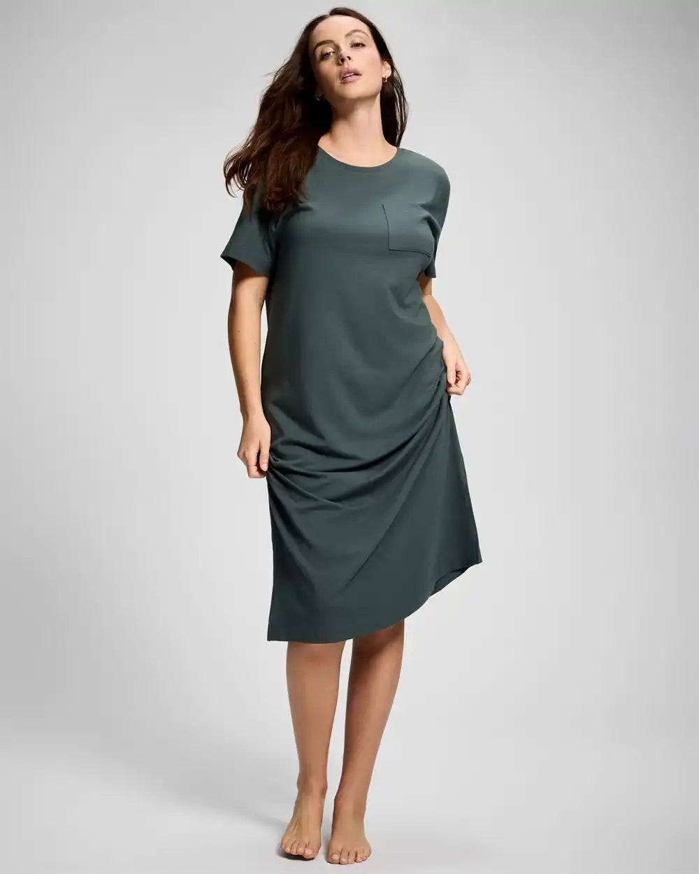 Short-Sleeve Long Sleepshirt
