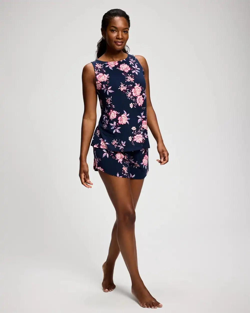 Relaxed High-Neck Pajama Tank