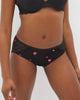 FLOATING HEARTS BLACK RED