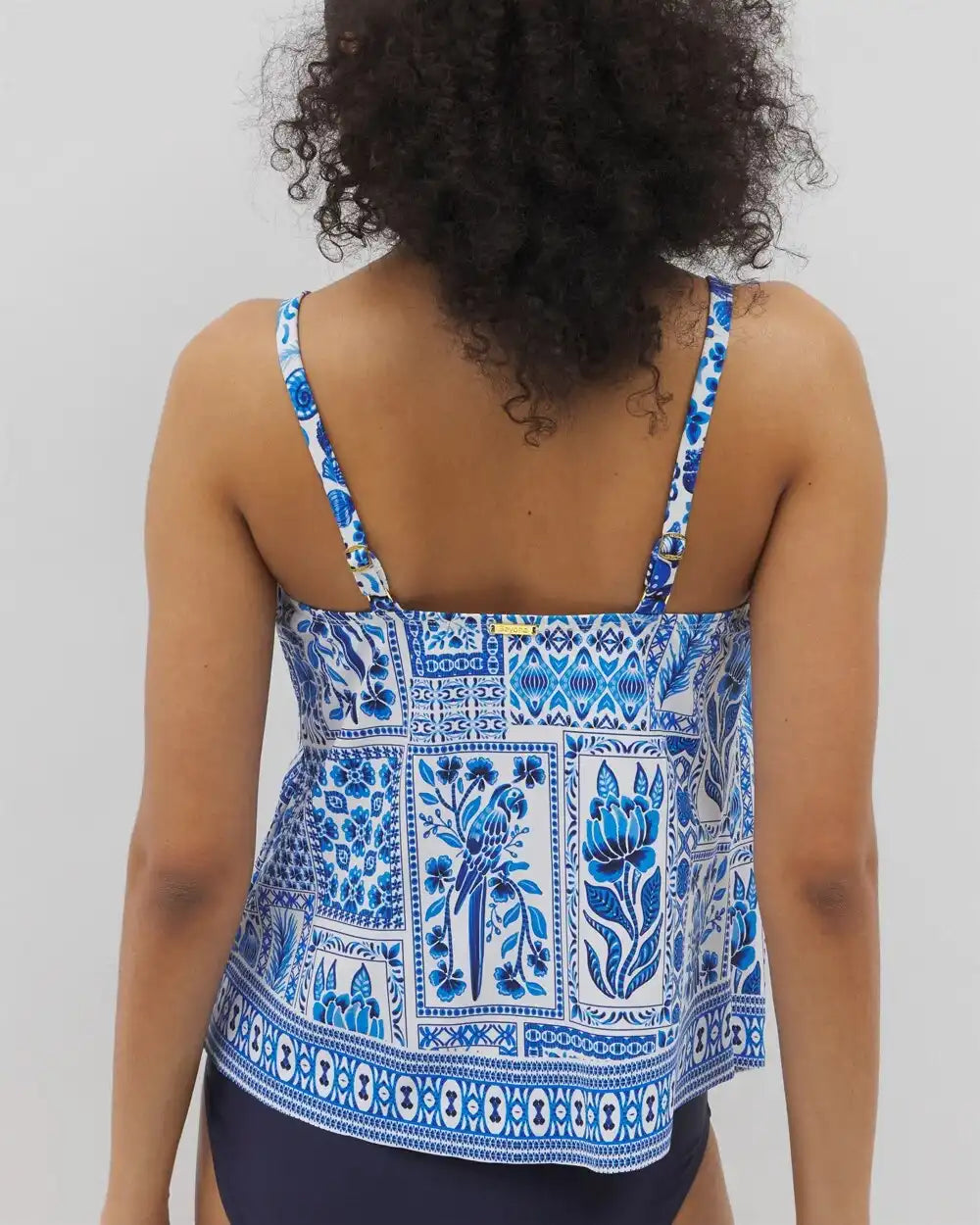 Beyond Control Sea Life High-Neck Tankini Top