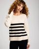 VANILLA BLACK STRIPE
