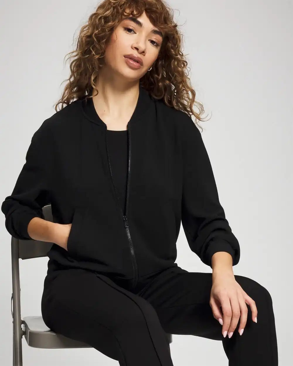 Modern Modal Bomber Jacket