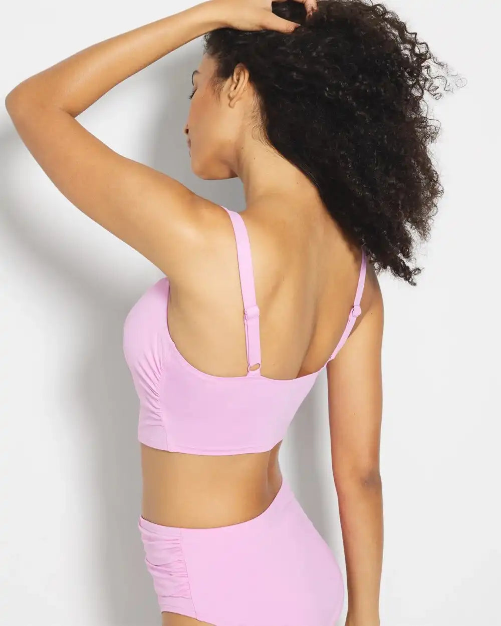 V-Wire Cropped Bikini Top