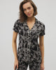 PLUMERIA BLOOMS BLK CH