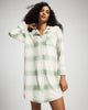 FROSTED PLAID GREEN