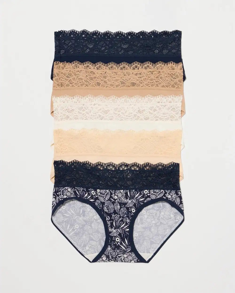 Hipster Panty with Super Soft Enchanting Lace 5 pack