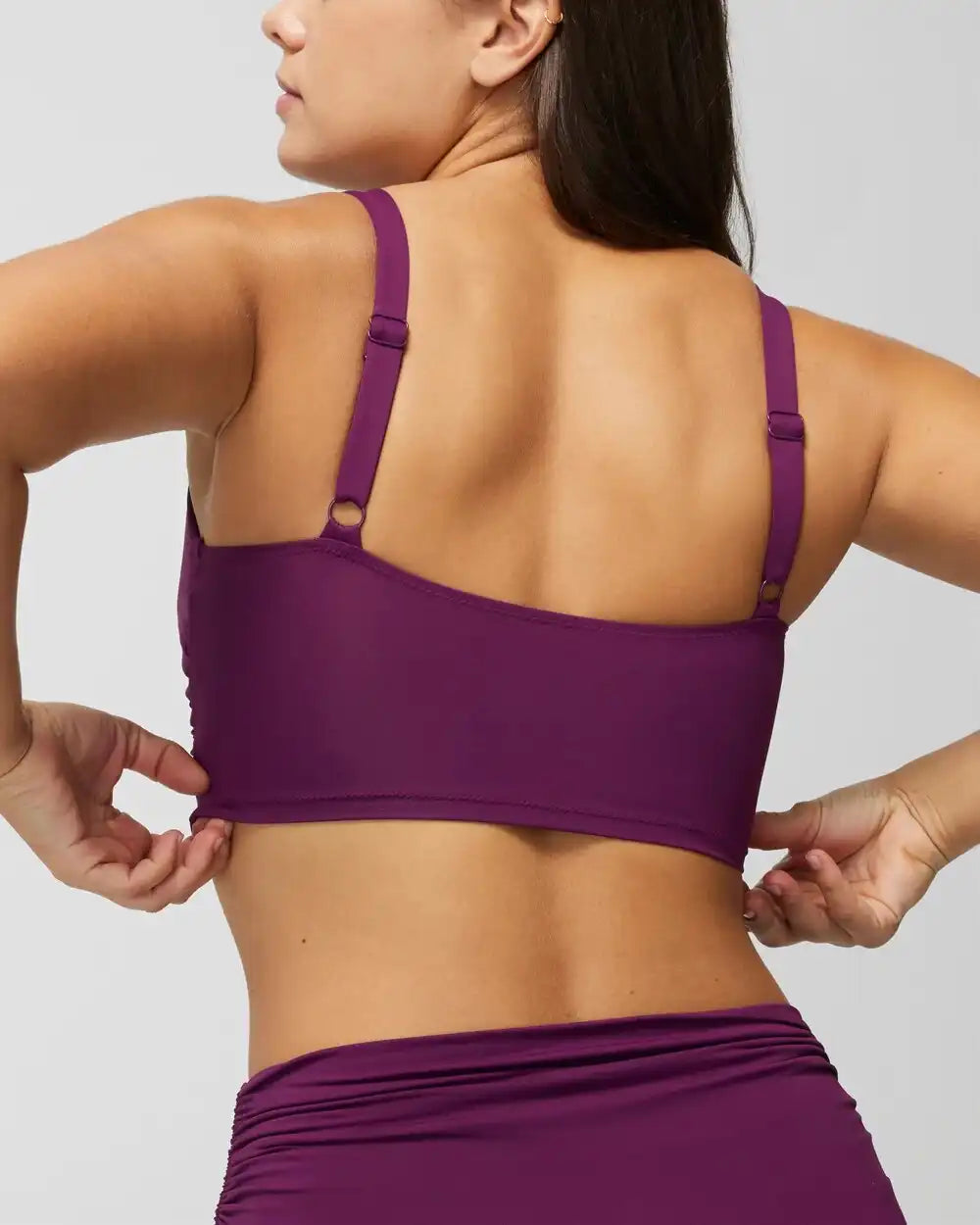 V-Wire Cropped Bikini Top